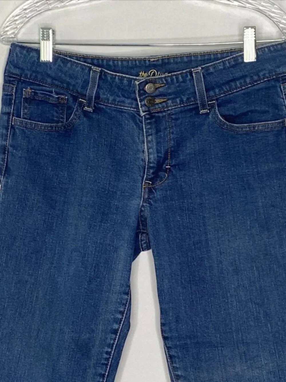 VTG Old Navy The Diva Jeans Ankle Mid Rise Stretch Retro Vibe Medium Wash Sz 10